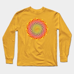 Rotating colorful shapes Long Sleeve T-Shirt